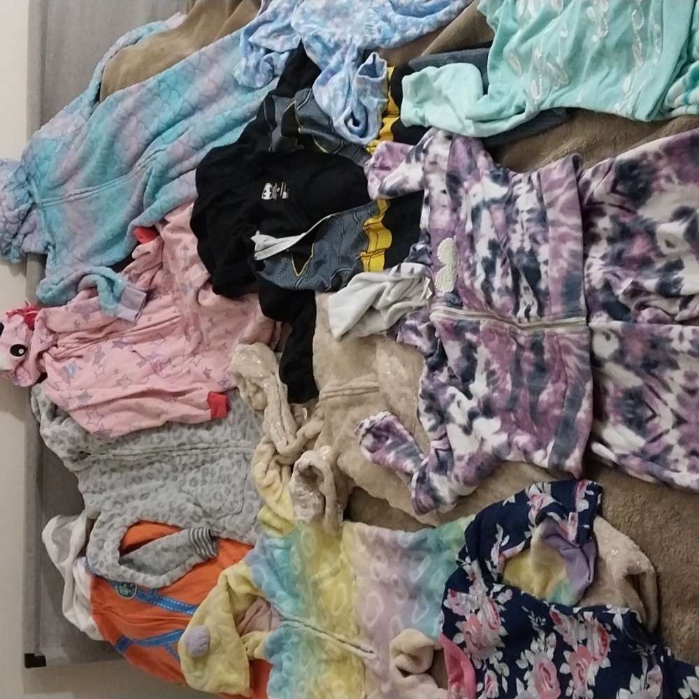 Kids pajamas one piece and 2 piece sets